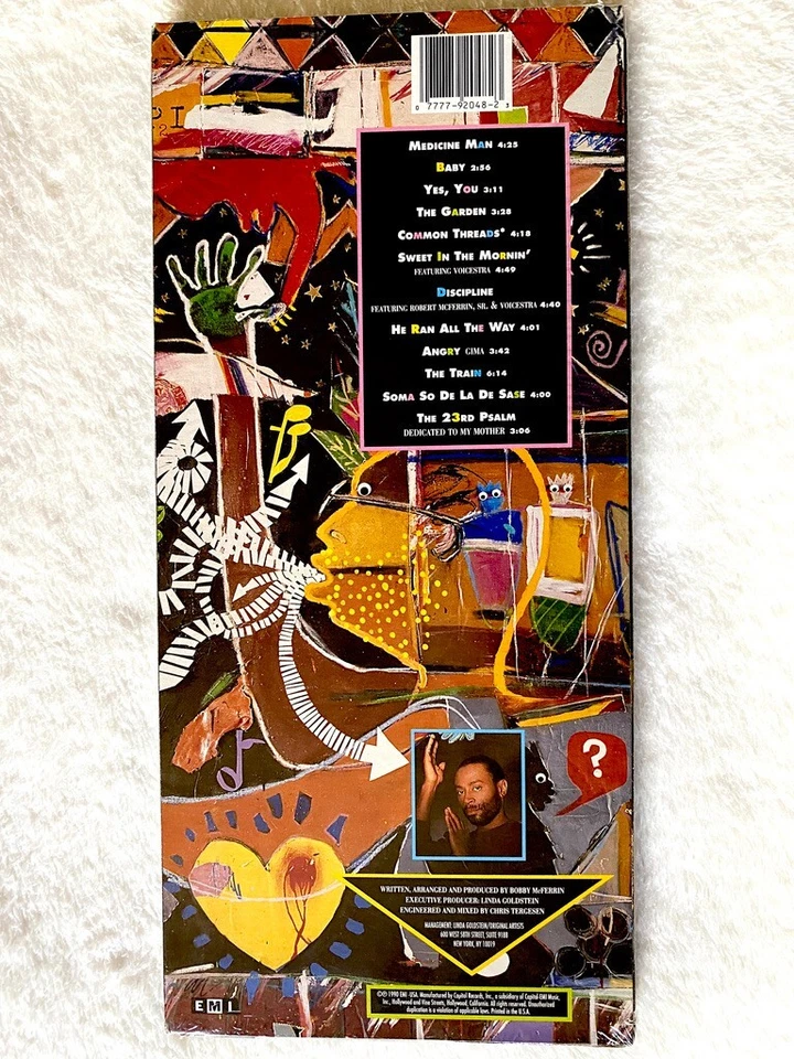 BOBBY MCFERRIN MEDICNE MAN LONGBOX CD SEALED ALBUM DONT WORRY BE HAPPY PROMO LP Foto 3 de 4