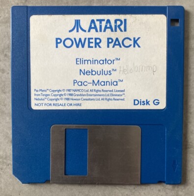 eliminator & nebulus & pac-mania for atari ST. Disc Only. Getestet