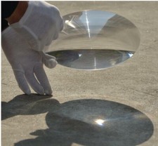 140mm Optical PMMA Plastic Solar Fresnel Lens Solar Condenser Plane Magnifier