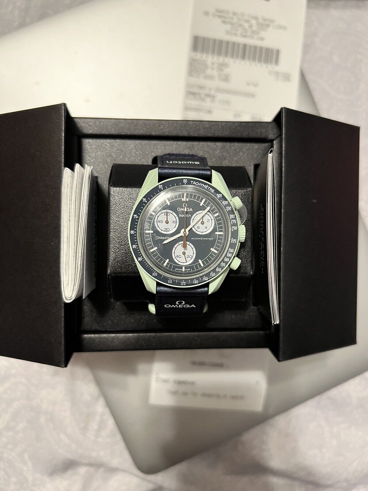 OMEGA x Swatch Speedmaster MoonSwatch Men's Black Watch - SO33M100 ...