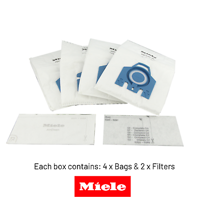 Miele Genuine Vacuum Bags GN Hyclean 3D Efficiency x 4 Boxes