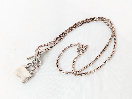 HERMES Amuletos Constanza Colgante Collar Bolso Molde SV925 Auténtico EN CAJA RARO - Imagen 13 de 15