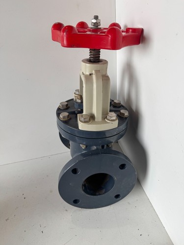 ASAHI VALVE , 3" FLANGE, 110# PSI Gate Valve, sched 80 PVC BODY, # ff58911 FKM - Picture 7 of 14