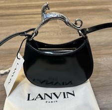 Lanvin Nano Hobo Cat Top Handle Crossbody Bla...