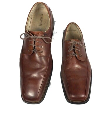 Florsheim Alav Brown Leather Bicycle Toe Derby Shoes Mens 12 D 11256-200 Florsheim Men main image 2