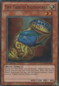The Fabled Nozoochee - HA04-EN010 - Super Rare - 1st Edition x3 - Near Mint
