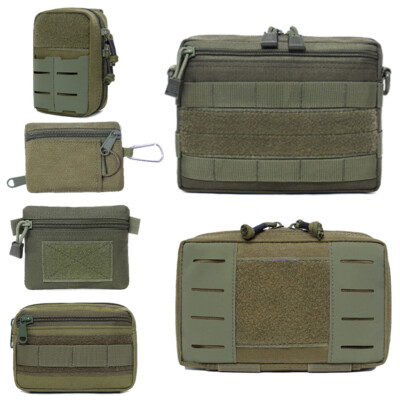 Nylon Tactical Bags Molle Pouch Mini Waist Bag Outdoor Camping EDC Tool  Pouch