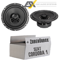 ESX Lautsprecher FüR Seat Cordoba 1 Front 16Cm Koax Auto Einbausatz Einbauset