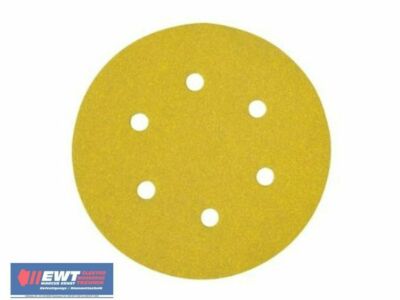 DeWALT DT3137 Schleifscheiben - Klettfix 25 Stück, 240 G , 150 mm 6 Loch DT 3137
