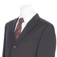 Banana Republic Modern Black Wool Three Button Sport Coat Blazer 42 Regular 42R