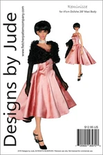 Reminisce Doll Clothes Sewing Pattern 41cm Dollshe Amanda 26F Maxi Body 1/4 BJD