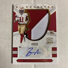 2020 Crown Royale Silhouettes Brandon Aiyuk ROOKIE Patch Auto 17/25 AA
