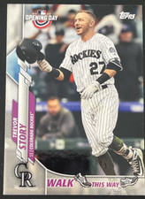 2020 Topps Opening Day Trevor Story Walk This Way! Tough Insert Rockies Red Sox