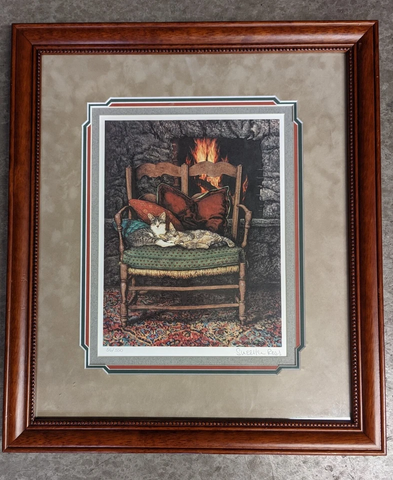 Sueellen Ross Holy and Ivy 56/550 MINT Kitten Cat Framed Singed & Numbered COA - Image 2 of 4