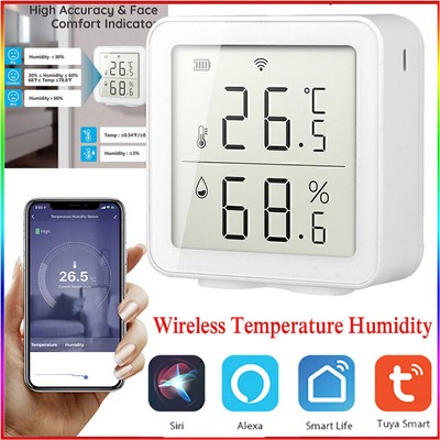 Smart Home APP Control Wireless Temperature Humidity Sensor WIFI LCD Thermometer