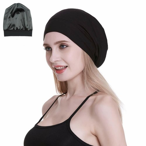Focuscare Satin Lined Sleep Slouchy Cap 