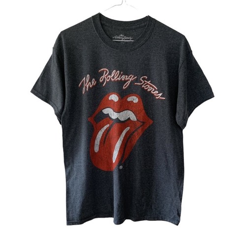The Rolling Stones Sticky Fingers Graphic Band T Shirt Grey Rock Y2K Large NWOT
