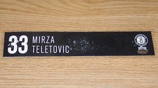 MIRZA TELETOVIC GAME USED BROOKLYN NETS BARCLAYS LOCKER NAMEPLATE TAG SUNS BUCKS