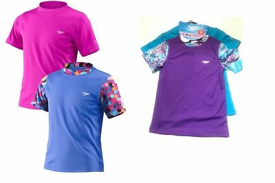 Speedo Girls Uv Swim Shirt Long Sleeve Rashguard Manufacturer Discontinued