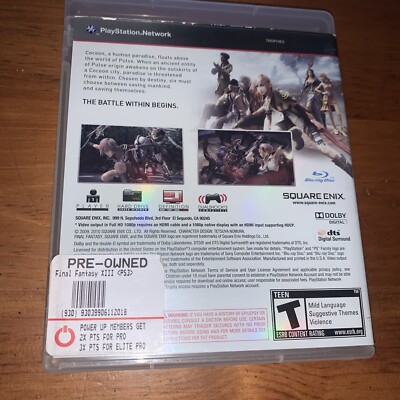 Final Fantasy XIII Part 8 Sony Playstation 3 PS3 Video Game