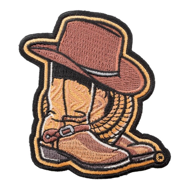 Cowboy Lasso Hat And Boots Patch, Western Patches eBay