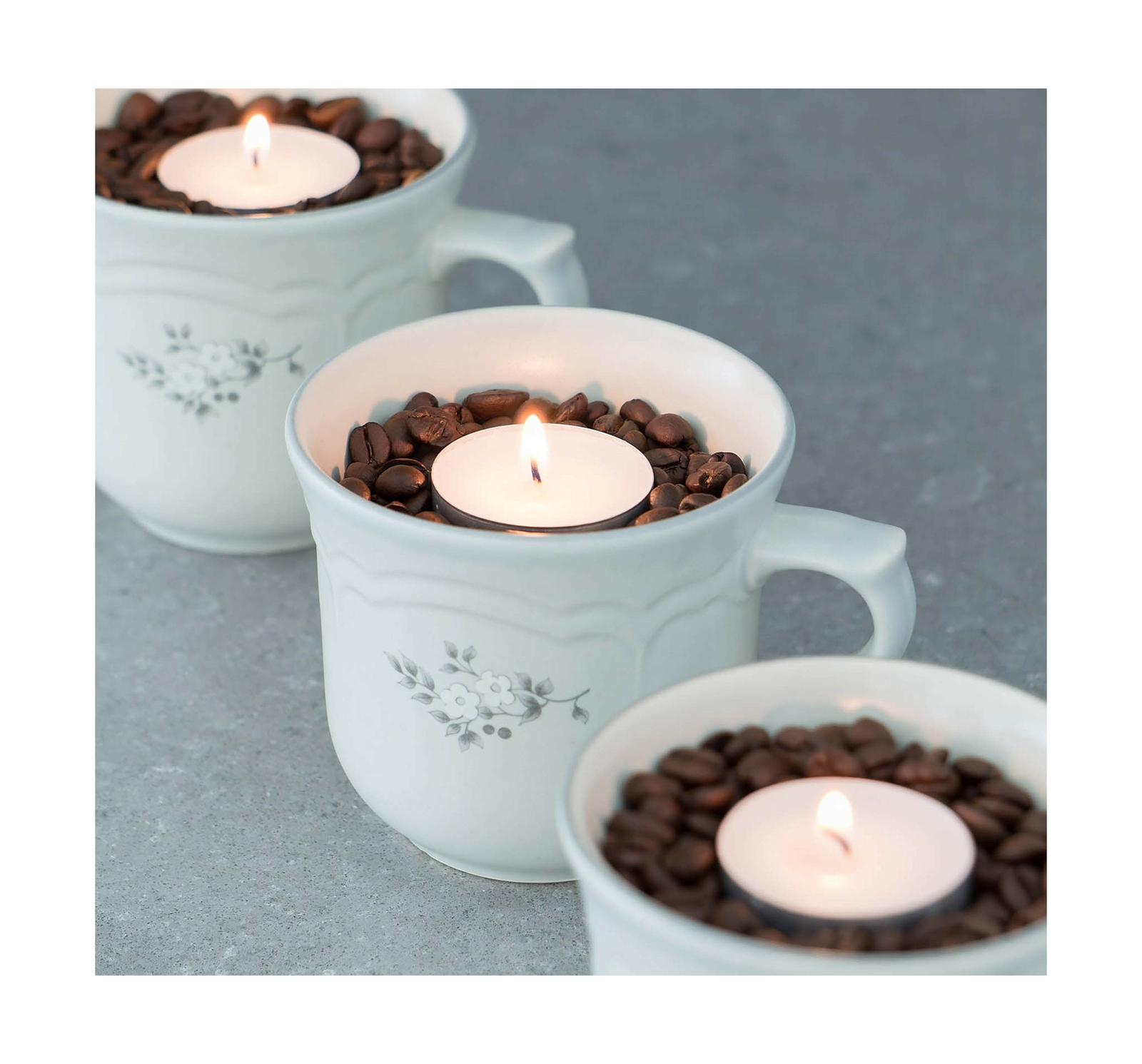 50Pck Long Unscented Tea Light Candles 8 Hour Extended Burn Time Smokeless White