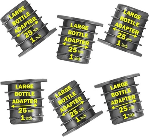 6 Stück Schnapsausgießer Adapter für große Schnapsflaschen bis 1 Zoll/25 mm Hals - Bild 2 von 6