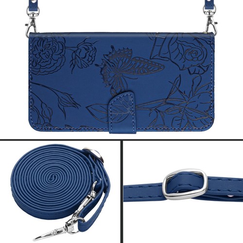 Luxury Crossbody Butterfly Card Wallet Cover Case For S23 Ultra A13 A53 A14 5G - Picture 46 of 60