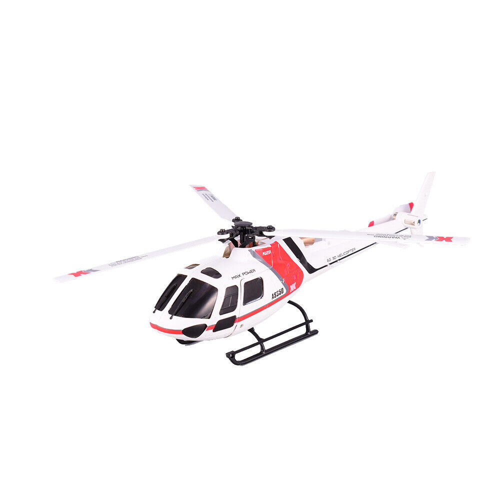Wltoys XK AS350 K123 6CH 3D 6G Brushless Motor RC Helicopter BNF Aircraft  Drone