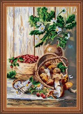 Bead Embroidery Kit "Fantasy forest" size 12.6"x17.7" / 32.0x45.0 cm