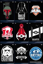 Topps Star Wars Digital Card Trader Black 19 Card Modernography Insert Set