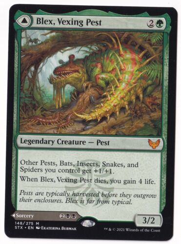 2021 Magic the Gathering Strixhaven School of Mages #148 Blex, Vexing Mages