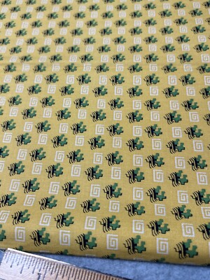 Elizabeths Dowry Quilting Fabric By Marcus Fabrics 1/2 Yard x 44'' Cotton Yellow