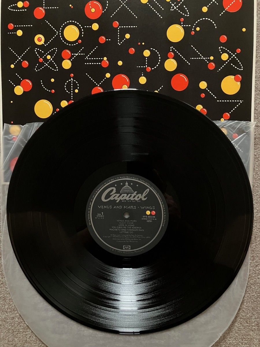 洋楽 LP VENUS AND MARS EPS-80236 LLD541 Paul McCartney and Wings Venus And Mars + obi Japanese Vinyl