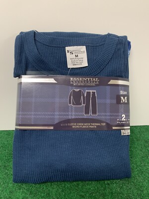 Men s Essential Loungewear 2 Piece Sleepwear Set-Size Medium-New With Tags