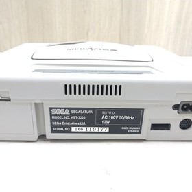 Sega Saturn Console Japanese White bundle with 2 Controllers &6 Games Tested