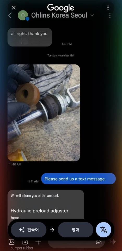 Amortiguador trasero Kawasaki serie Zh2 ka465 Ohlins Foto 4 de 4