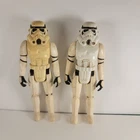 1977 KENNER STAR WARS STORMTROOPER FIGURE LOT X2 HONG KONG VINTAGE LOOSE