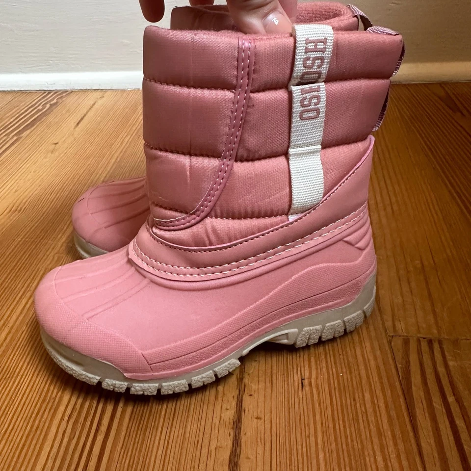 Oshkosh Rosa Suela de Goma Forrada Impermeable Bota de Nieve TALLA 8 Foto 4 de 4