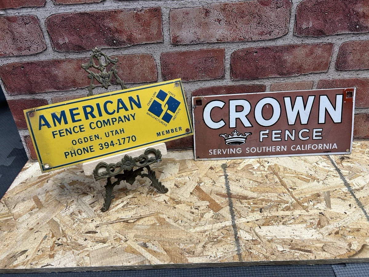 Vintage Fence Sign In Original Advertising Signs (1930-1969) for