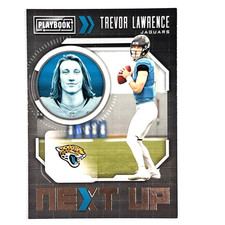 2021 Panini Playbook Football #NXT-TRL Trevor Lawrence Rookie Card RC Jaguars. rookie card picture