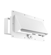 Aluminum RV Exhaust Range Hood Vent Cover with Adjustable Collar Depth White