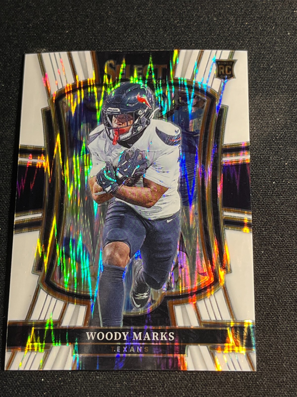 Woody Marks 2025 Select Football #135 White Prizm Shock Premier Level /799
