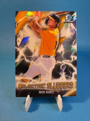 Topps 2026 Bowman Chrome Electric Sluggers Insert Nick Kurtz #ES-22 Athletics