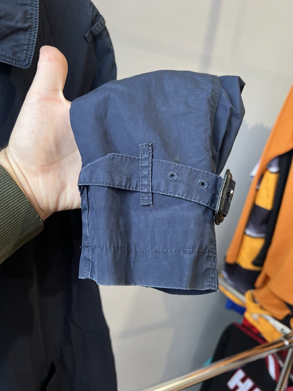 BURBERRY BRIT SOLID WOMEN NAVY BUTTON PATCH POCKE… - image 16