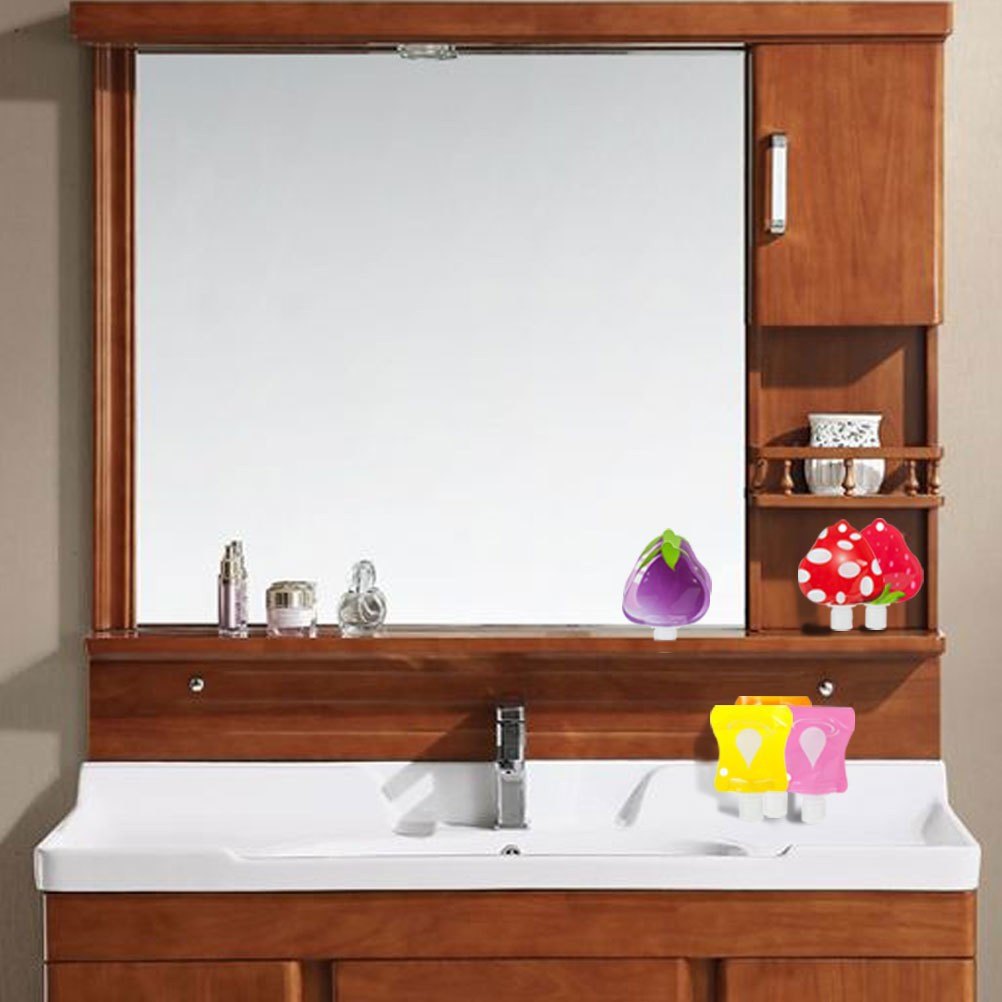 Kit de contenedor de champú recargable para botellas de viaje portátiles de 6 piezas