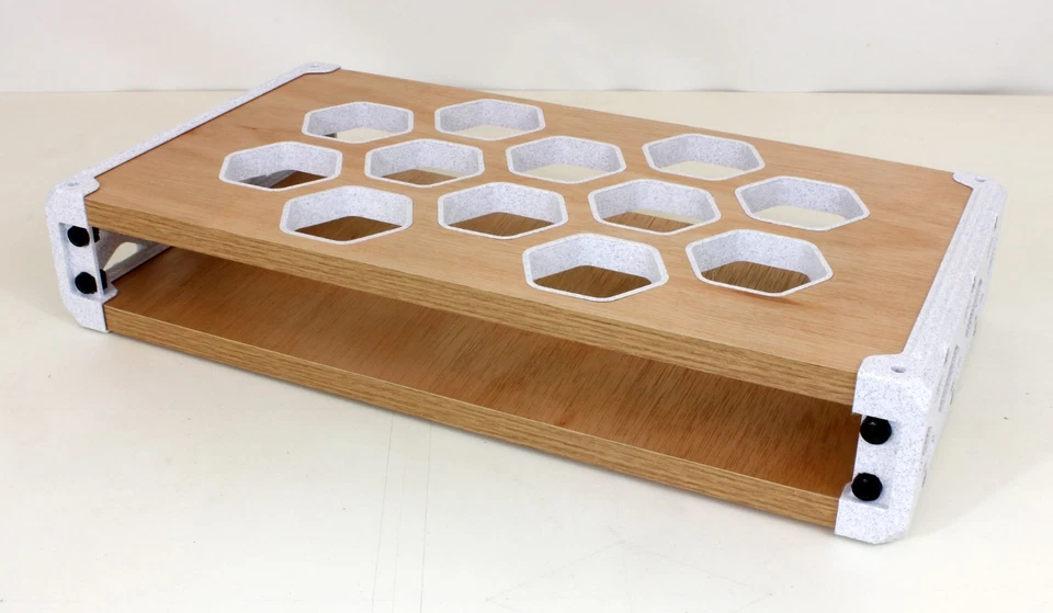 19" 1U DESKTOP STUDIO RACK POD CASE CABINET COMMS MEDIA AUDIO EQUIPMENT STONE EF - Image 2 of 4