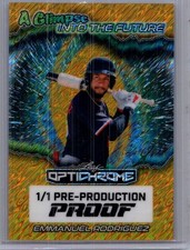 Emmanuel Rodriguez 2025 Leaf Optichrome Baseball 1/1 Pre Production Proof