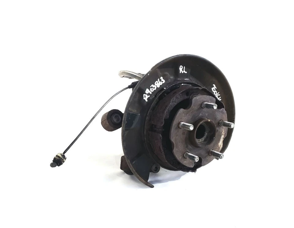 Toyota Supra 1987 1992 OEM trozo de nudillo trasero izquierdo con cable de freno Foto 3 de 4