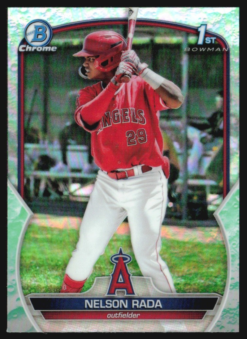 2023 Bowman Chrome Prospects Lunar Glow Refractor Nelson Rada #BCP-132 GS1